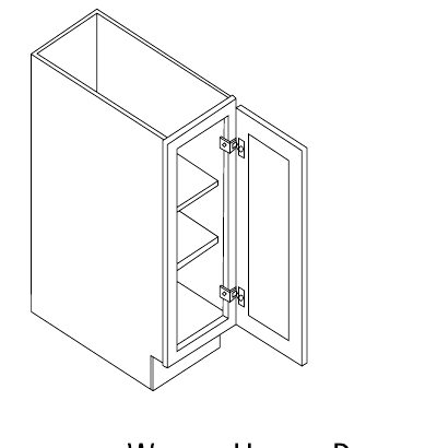Kitchen base cabinet schematic